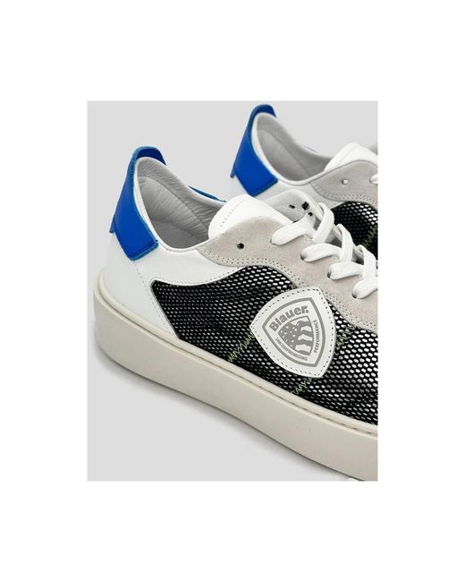 Blauer Staten sneakers weiß/schwarz/blau in Blue für Herren