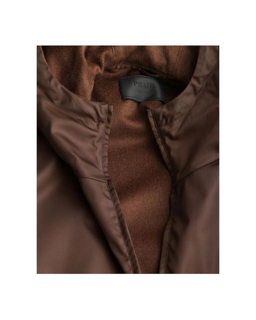 Prada Brown Light Jackets for men