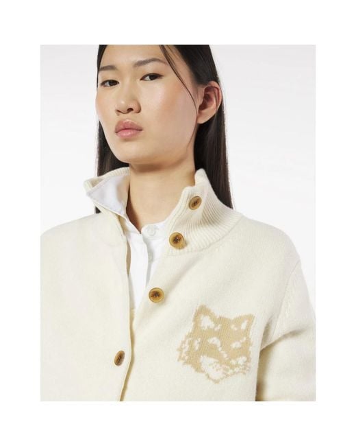 Cardigans Maison Kitsuné en coloris White