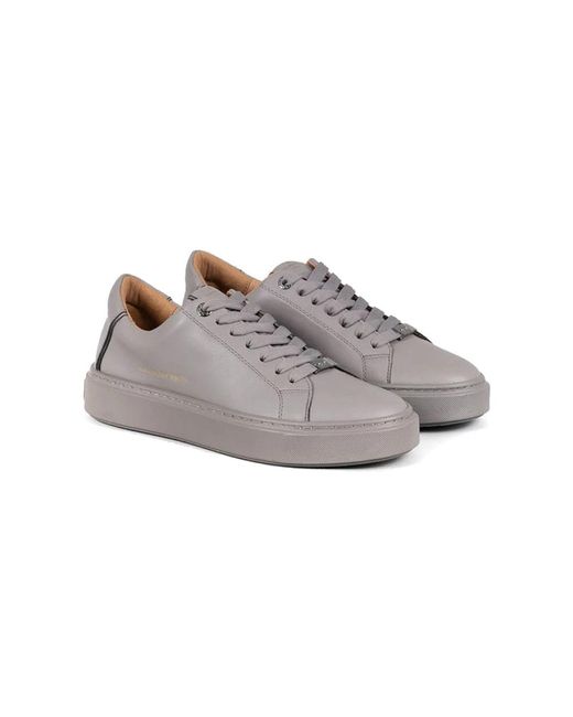 Alexander Smith Casual Graue Ledersneaker in Gray für Herren