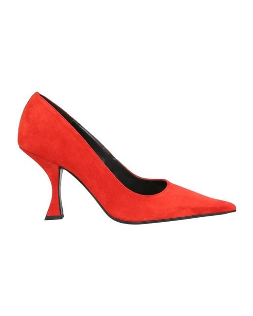 By Far Red Pumps