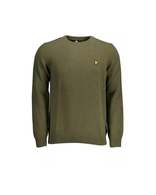 Lyle & Scott Green Round-Neck Knitwear for men