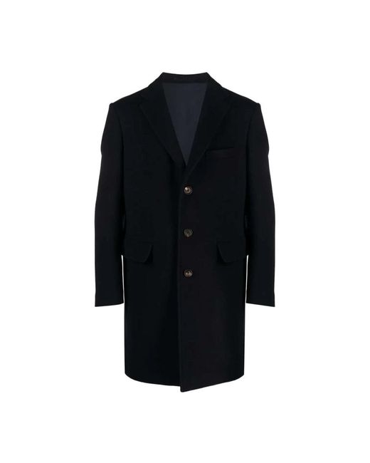 Eleventy Black Single-Breasted Coats for men