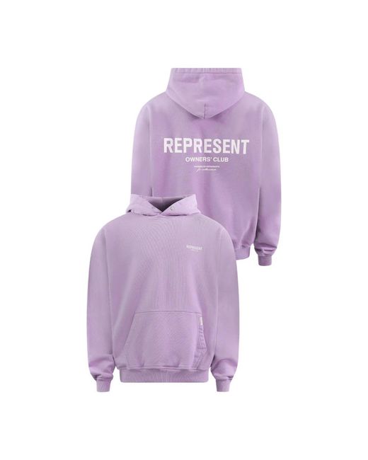 Represent Purple Hoodies for men