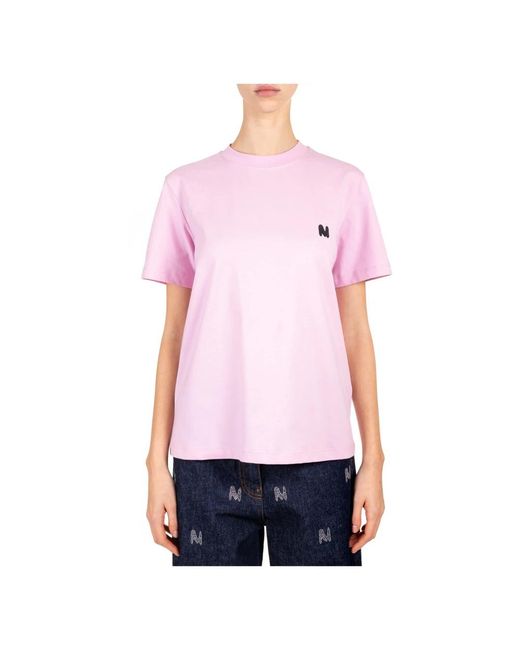 MSGM Pink T-Shirts
