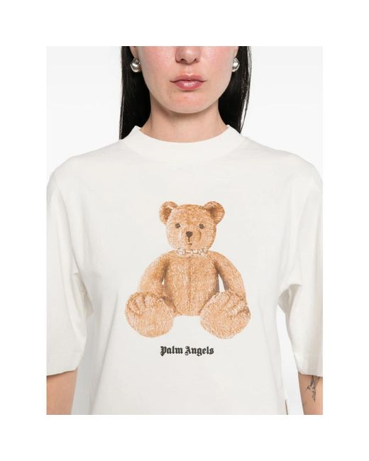 Palm Angels White T-Shirts