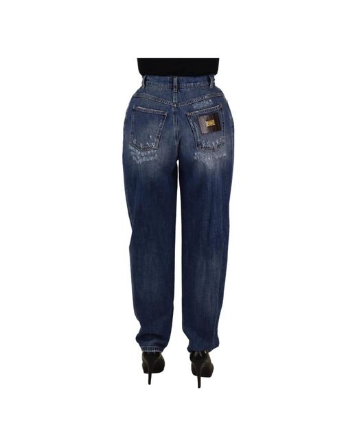 Dolce & Gabbana Blue Loose-Fit Jeans