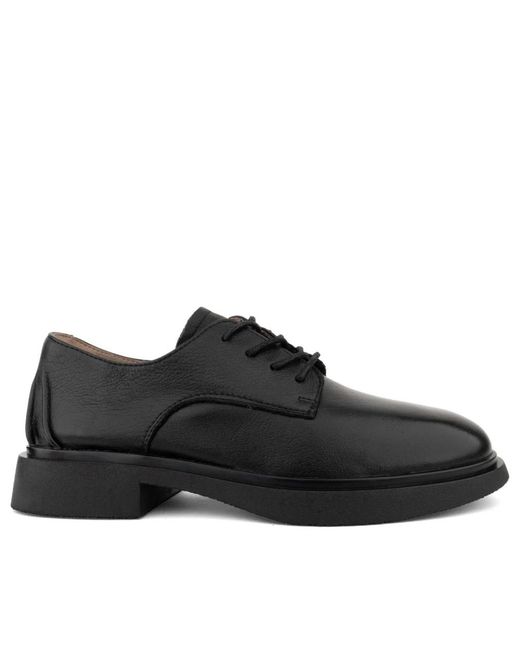 Linda Baumann Black Laced Shoes
