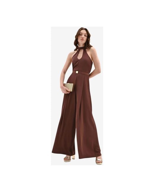 Rinascimento Brown Jumpsuits