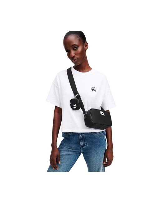 Karl Lagerfeld Black Cross Body Bags