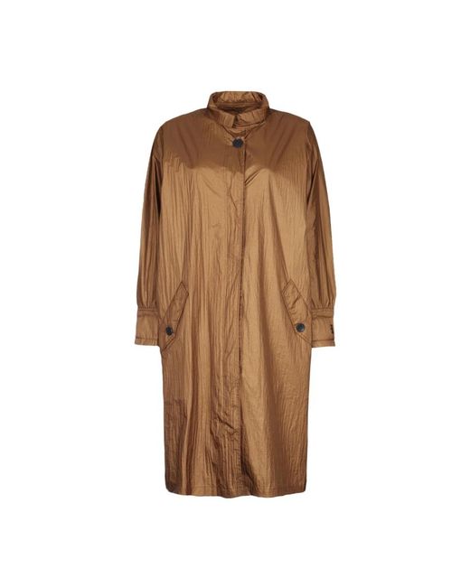 Add Brown Single-Breasted Coats