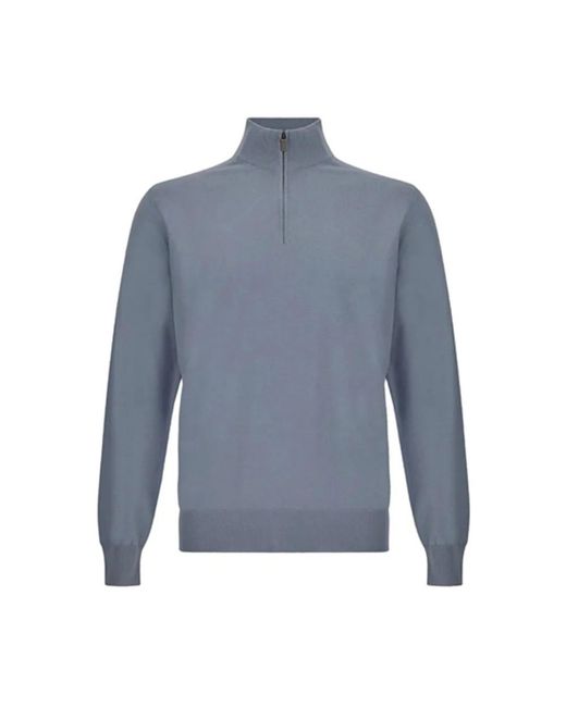 Canali Blue Turtlenecks for men