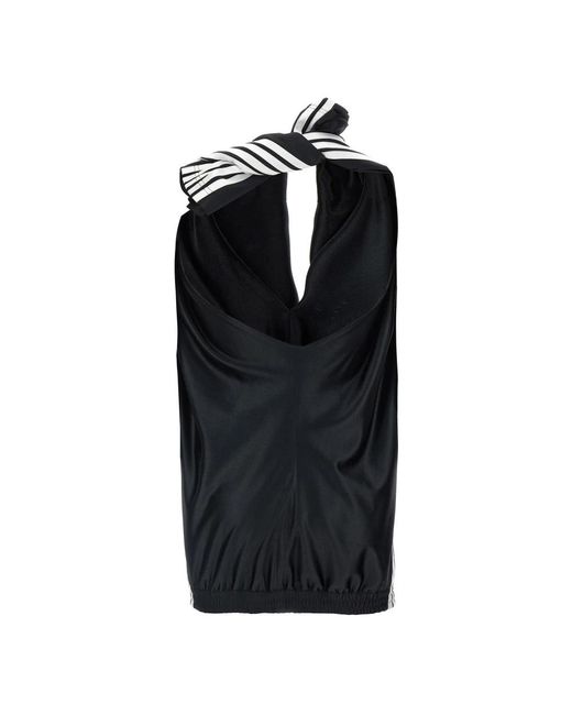 Balenciaga Black Sleeveless Tops