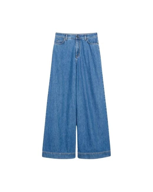 Wide Jeans Max Mara en coloris Blue