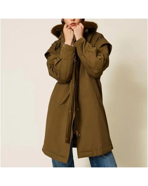 Twinset Green Parkas