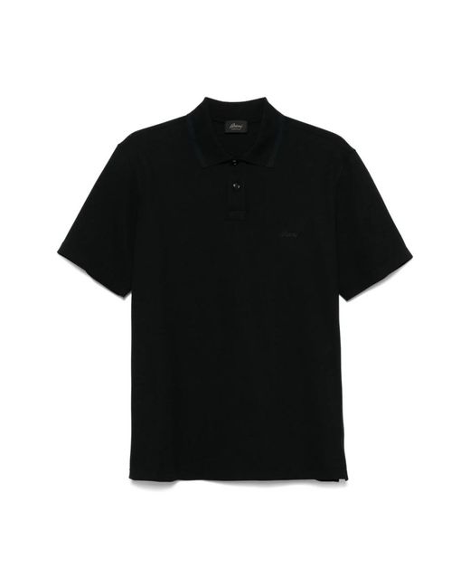 Polo Shirts di Brioni in Black da Uomo