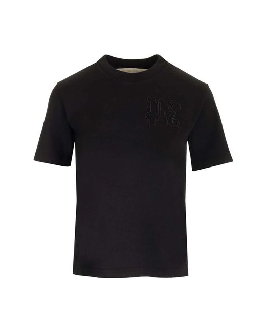 Palm Angels Black T-Shirts