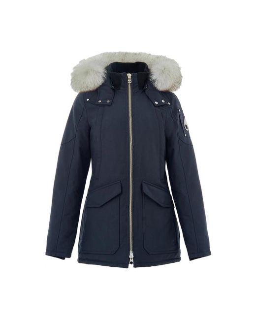 Moose Knuckles Blue Winter Jackets
