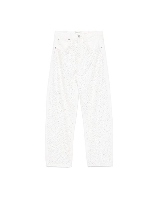 FRAME White Straight Fit Jeans