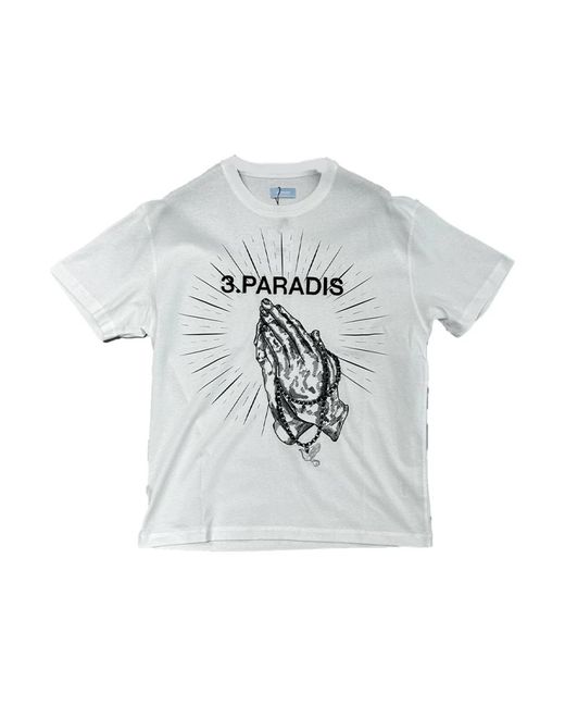 3.PARADIS Gray T-Shirts for men