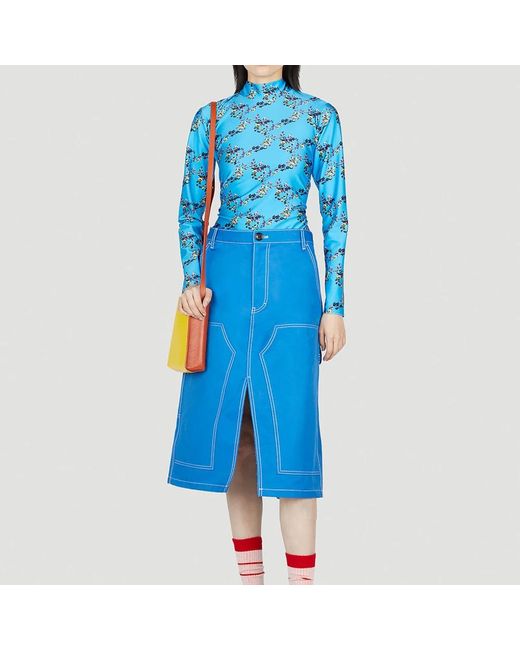 MERYLL ROGGE Korte Broeken ,Blauw ,Katoen Skirts in het Blue