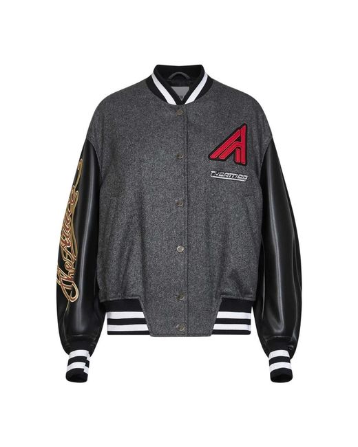 The Attico Gray Bomber Jackets