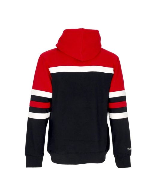 Hoodies Mitchell & Ness de hombre de color Red