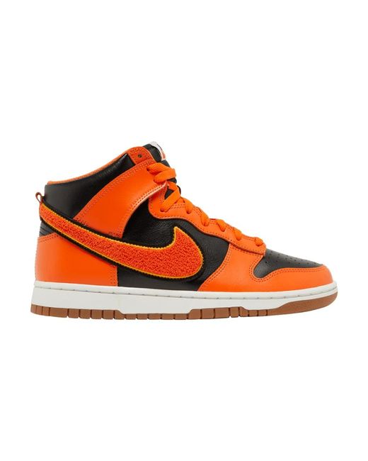 Nike Chenille Swoosh Retro High Sneakers in Orange für Herren