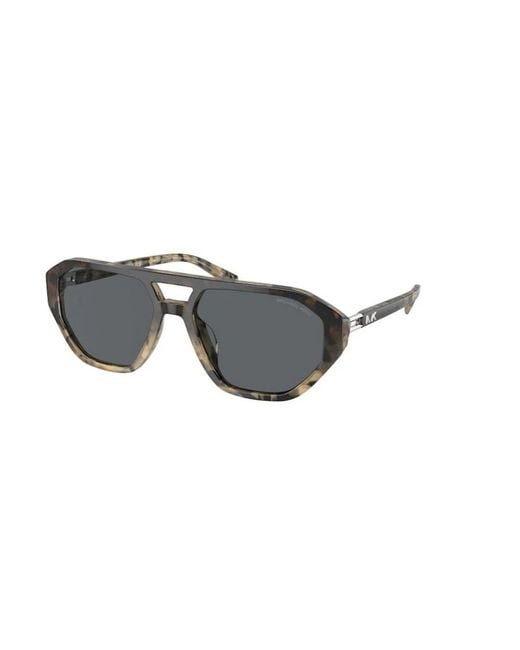 Michael Kors Gray Zurich 57Mm Aviator Sunglasses