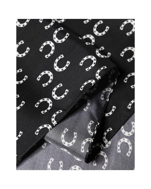 Dolce & Gabbana Gray Silk Scarves for men