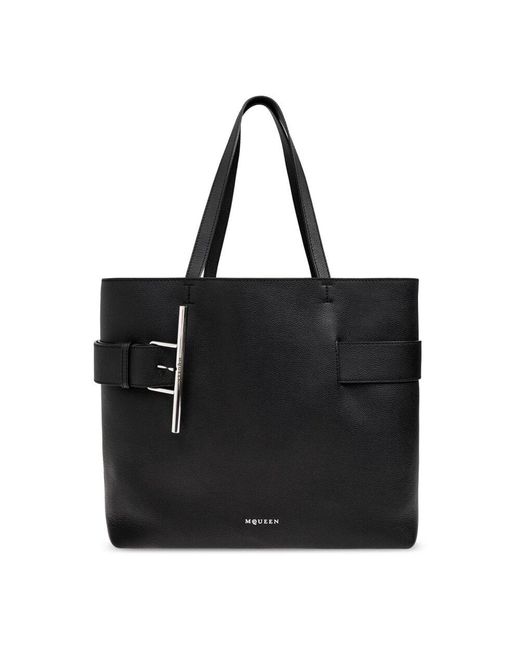 Alexander McQueen Black Tasche t-bar sling