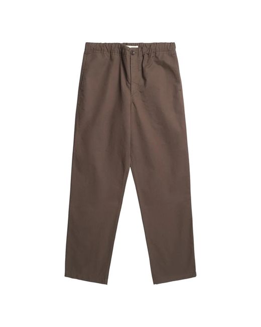 Straight Trousers Norse Projects de hombre de color Brown