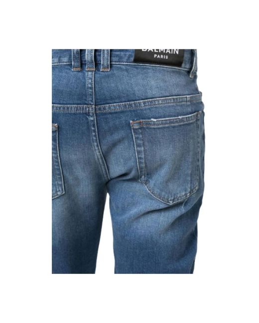 Balmain Blue Slim-Fit Jeans for men