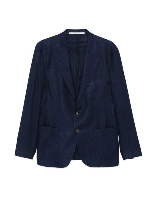 Eleventy Blue Blazers for men