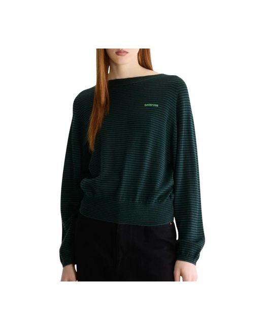 Bellerose Green Round-Neck Knitwear