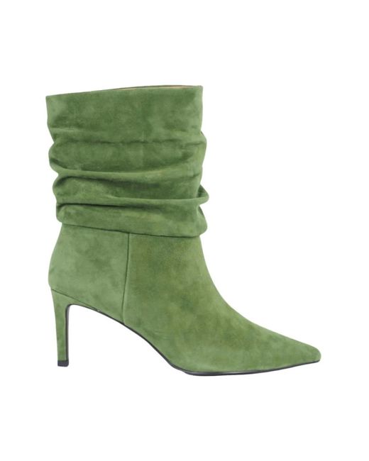 Bibi Lou Green Heeled Boots