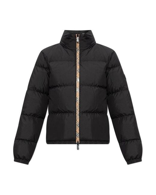 Down Jackets Burberry en coloris Black