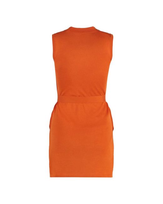 Malo Orange Knitted Dresses