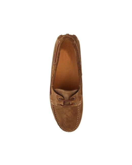 Tod's Brown Sailor Shoes for men
