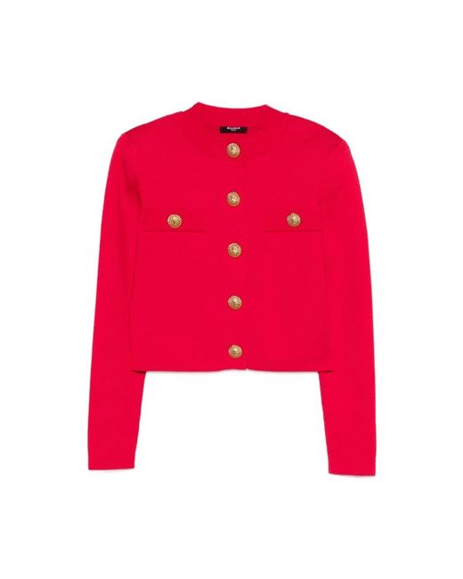 Cardigans Balmain en coloris Red