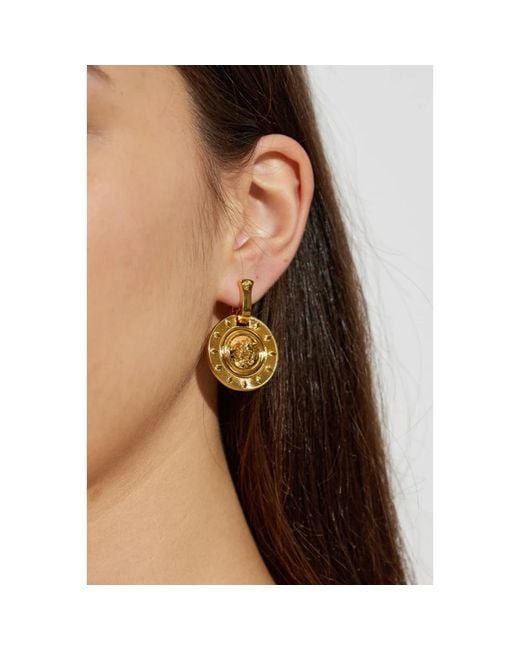 Earrings di Versace in Metallic
