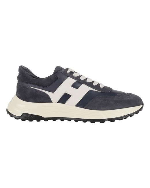 Hogan Blaue Hyperlight Sneakers Mit Leder-Obermaterial in Blue für Herren