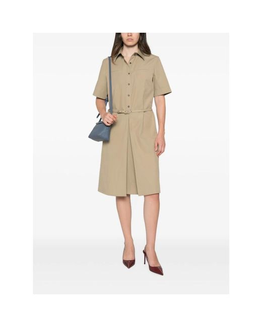 Fendi Natural Shirt Dresses