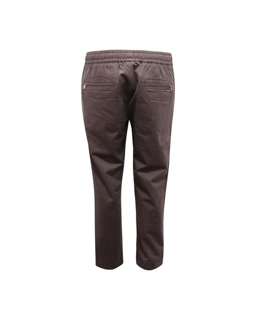 Dolce & Gabbana Gray Slim-Fit Trousers for men