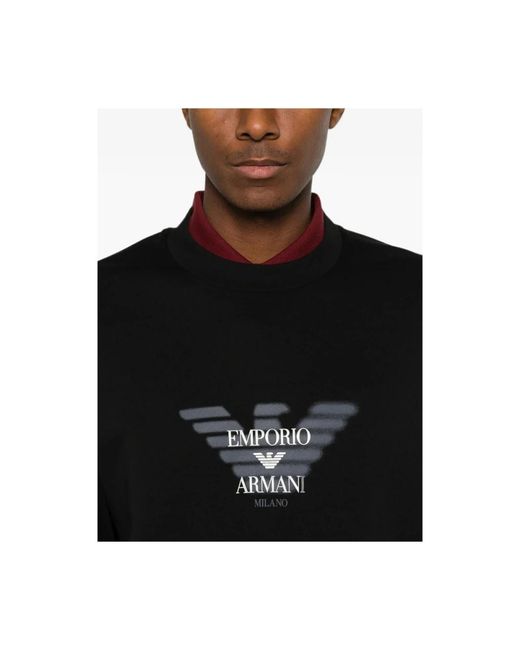 Emporio Armani Black Sweatshirts for men