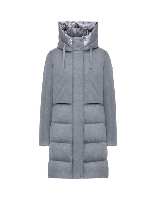 DUNO Gray Gesteppte Jacke Aus Technischem Gewebe Mit Kapuze