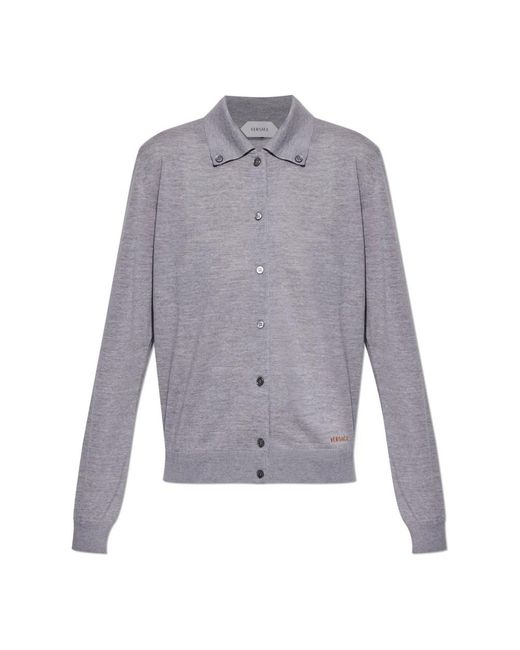 Cardigans Versace de color Blue