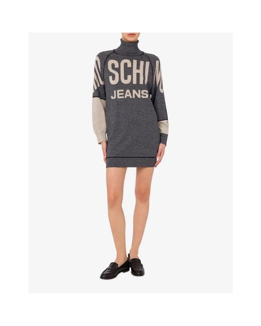 Moschino Gray Short Dresses