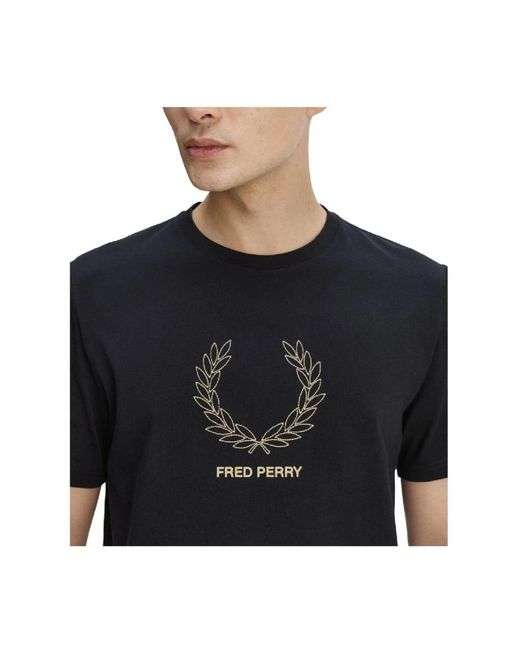 Fred Perry Black T-Shirts for men