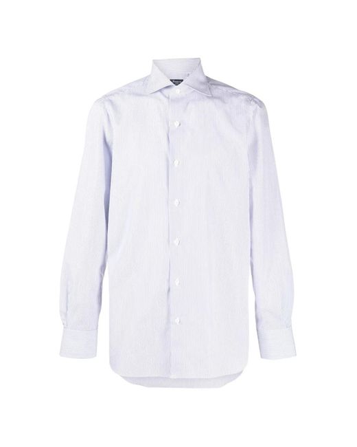 Finamore 1925 White Formal Shirts for men